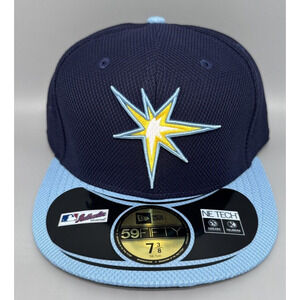 New Era 59Fifty Tampa Bay Rays Fitted Cap Hat Men's Size‎ 7 3/8